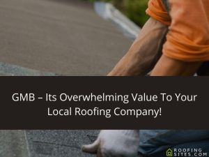 Close-up of a roofer's arm and hand working on a roof with roofing materials.