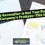 A man holds a book titled The Ultimate Roofing Lead Generation Playbook beside a desk with blank paper and several colorful business charts. Text reads: Lead Generation Is Not Your Roofing Companys Problem—This Is!.