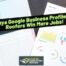 A man holds a book next to a notebook and charts, with the text 10 Ways Google Business Profile Helps Roofers Win More Jobs! and a Roofer Marketing Heroes logo.